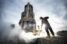 Kärcher: Reinigung Bismarck-Denkmal in Hamburg